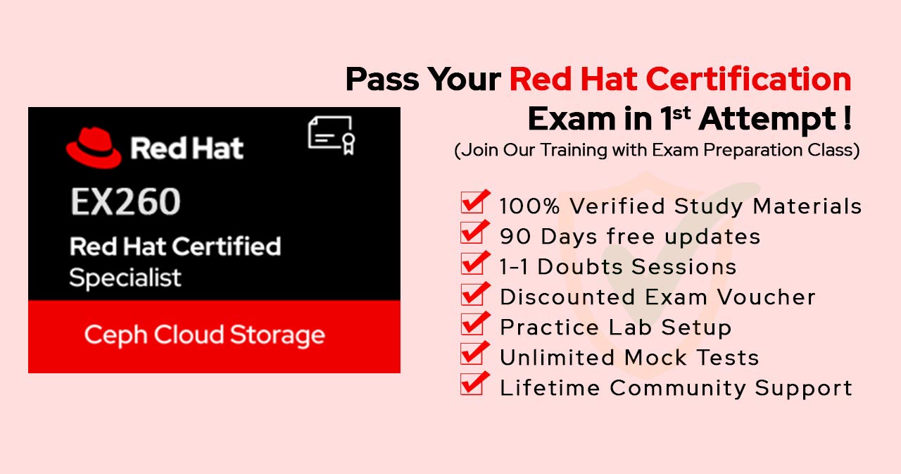 EX260 | Red Hat Certified Specialist in Ceph Cloud Storage