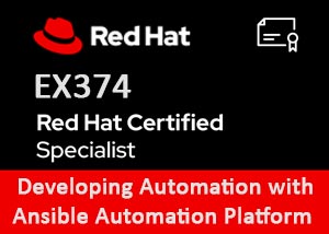 EX374 | Red Hat Certified Specialist in Developing Automation with Ansible Automation Platform